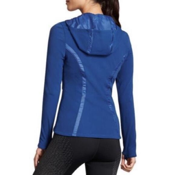 ATHLETA Women's Full Zip Hooded Verbier Fleece Lined Jacket Blue Size XXS - Picture 2 of 12
